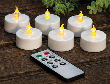 6/Set, Remote Control LED Tealights - The Fox Decor